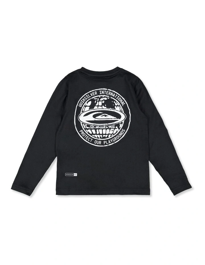 Everyday Long Sleeve Surf Shirt in Black image 2