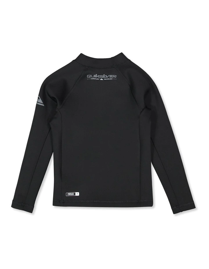 Heat Boy Long Sleeve Rash Vest in Black image 2
