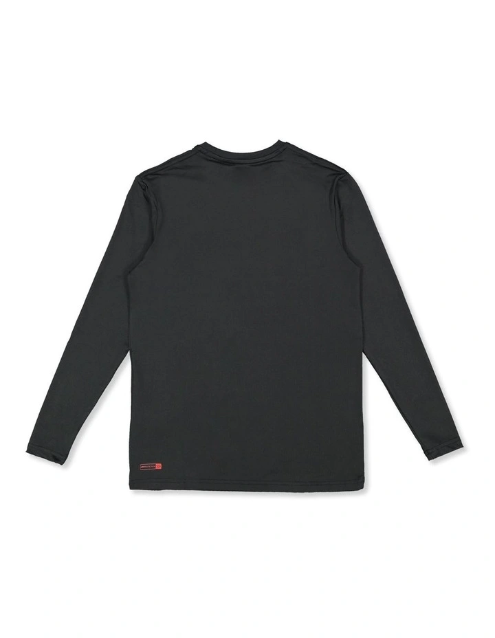 Boys 8-16 DNA Rushed Long Sleeve UPF 50 Rash Vest Salsa image 2