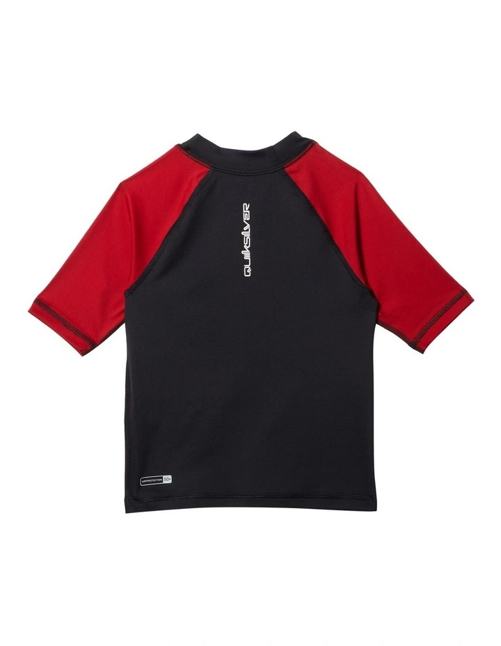 Boys 2-7 Everyday Short Sleeve UPF 50 Rash Vest Vintage Indigo image 2