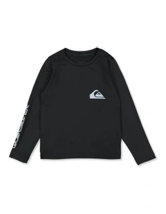 Boys 2-7 Everyday Long Sleeve UPF 50 Surf Shirt Iron Gate