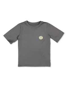 Boys 2-7 Everyday Short Sleeve UPF 50 Surf T-Shirt Black