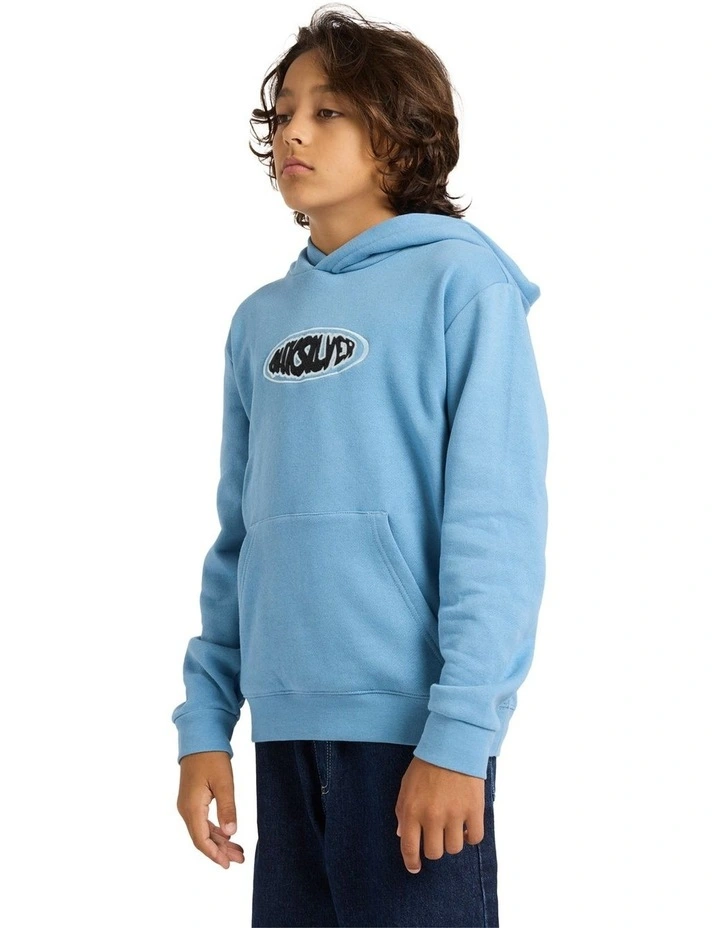 Quik Global Pullover Hoodie in Riviera image 3