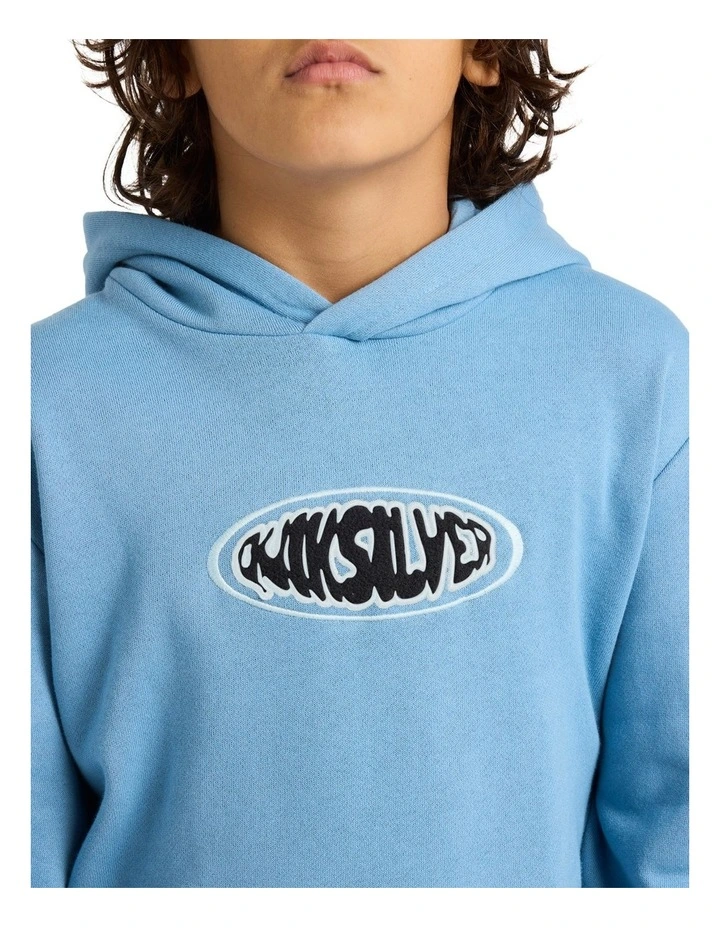 Quik Global Pullover Hoodie in Riviera image 4