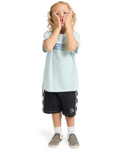 Omni Check T-shirt in Airy Blue