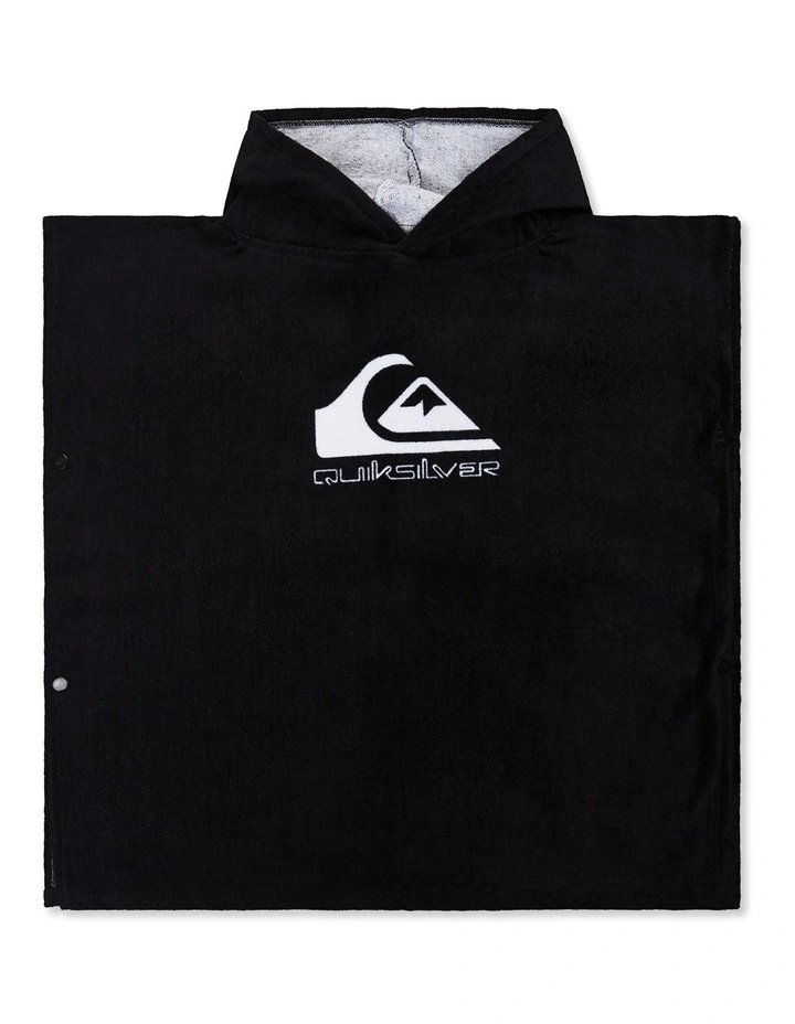 Hooded Towel in Black image 1