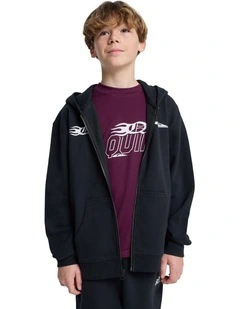 Mercury Trident Zip Up Hoodie Black