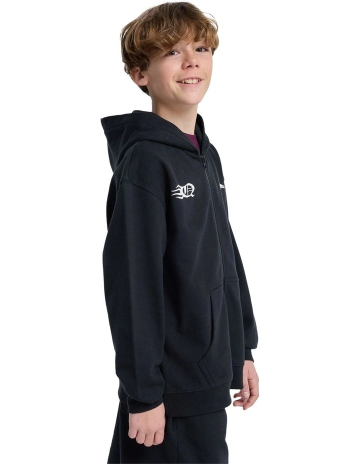 Mercury Trident Zip Up Hoodie Black image 3