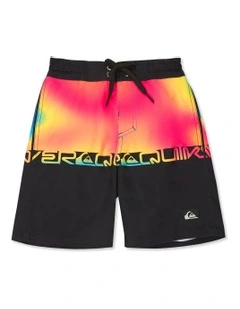 Everyday Half 13 Boardshorts Black Wordblock