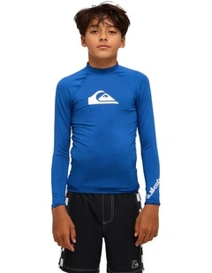 All Time Long Sleeve Rash Vest Monaco in Blue