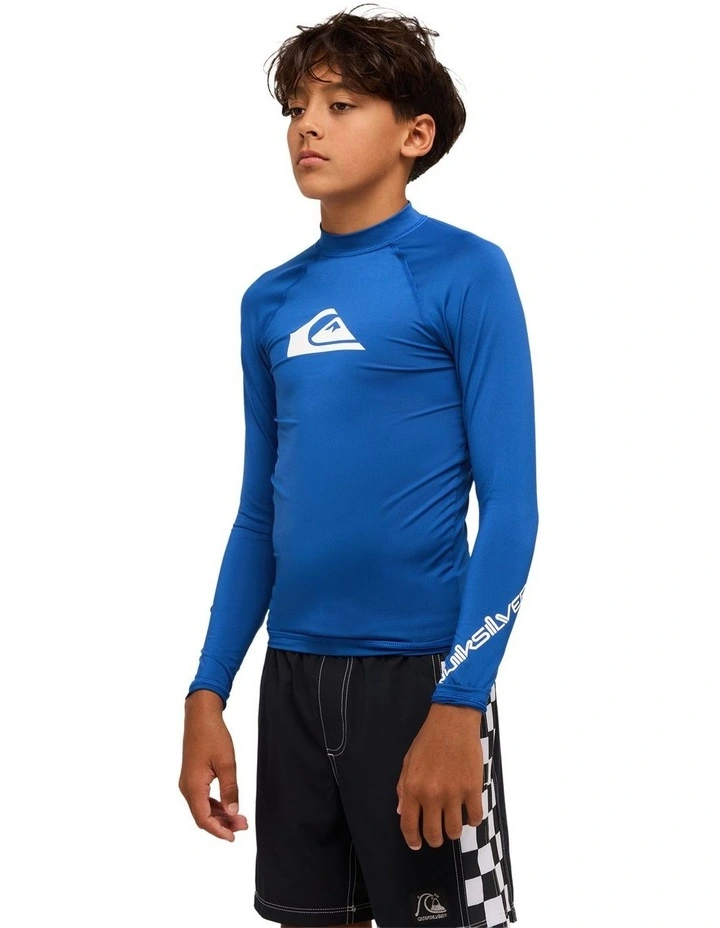 All Time Long Sleeve Rash Vest Monaco in Blue image 3