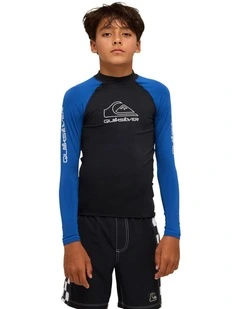 On Tour Long Sleeve Rash Vest in Monaco in Blue
