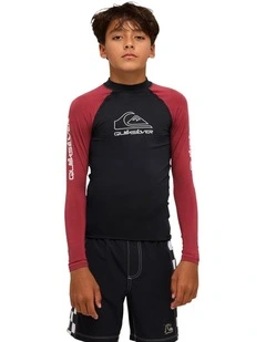 On Tour Long Sleeve Rash Vest in Burnt Russet