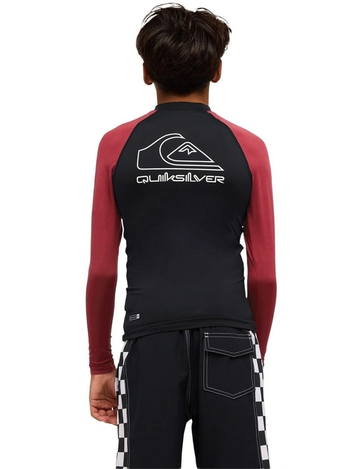On Tour Long Sleeve Rash Vest in Burnt Russet image 2