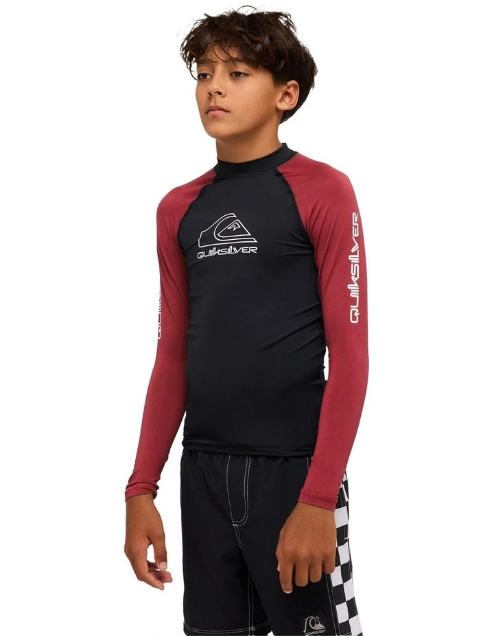On Tour Long Sleeve Rash Vest in Burnt Russet image 3