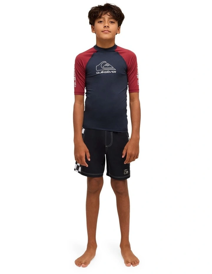 On Tour Short Sleeve Rash Vest in Burnt Russet image 5