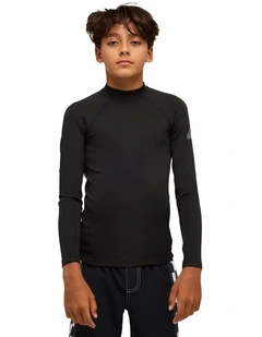 Everyday Heat Long Sleeve Rash Vest in Black