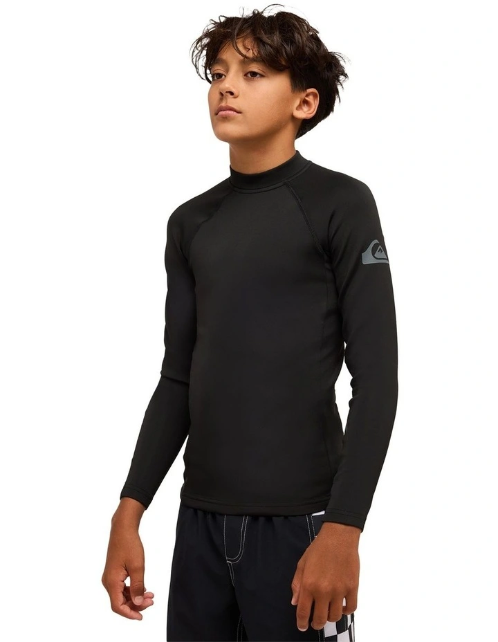 Everyday Heat Long Sleeve Rash Vest in Black image 3