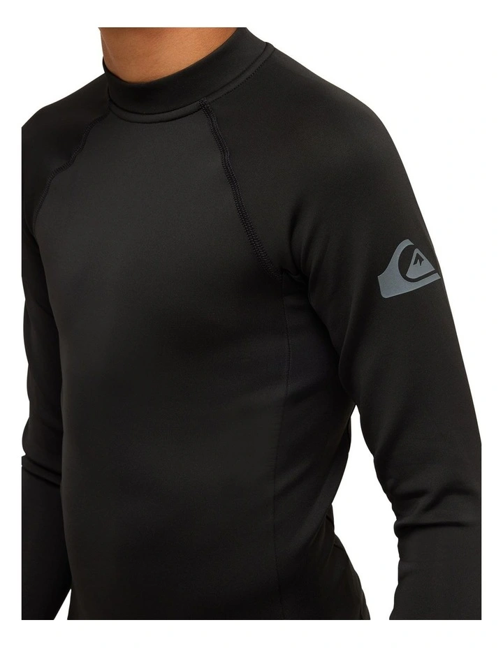 Everyday Heat Long Sleeve Rash Vest in Black image 4