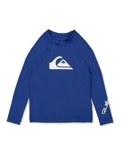 All Time Long Sleeve Rash Vest in Monaco in Blue