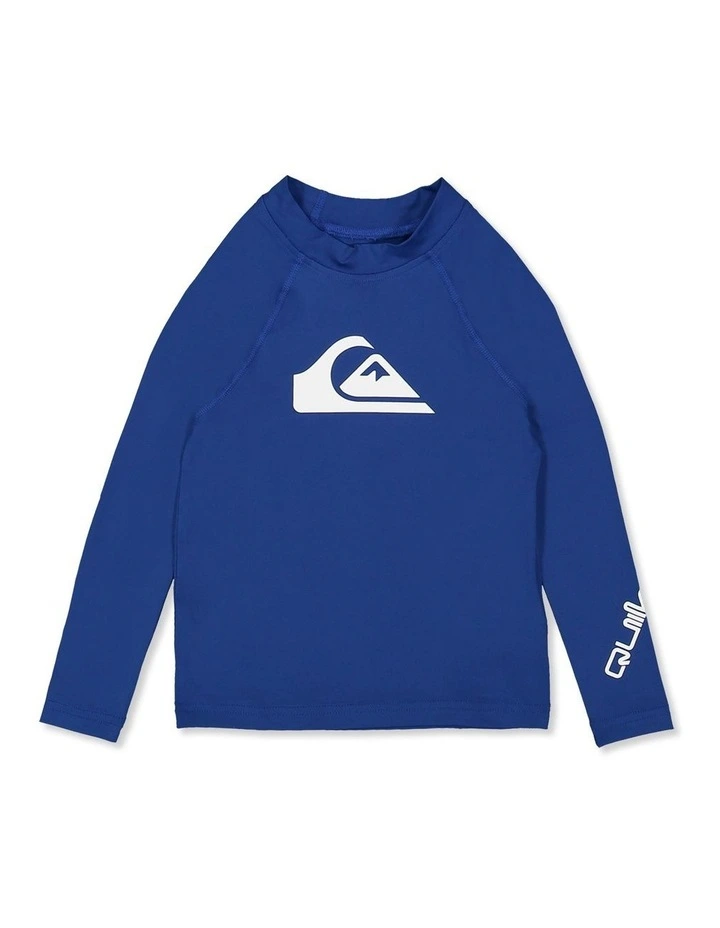 All Time Long Sleeve Rash Vest in Monaco in Blue image 1