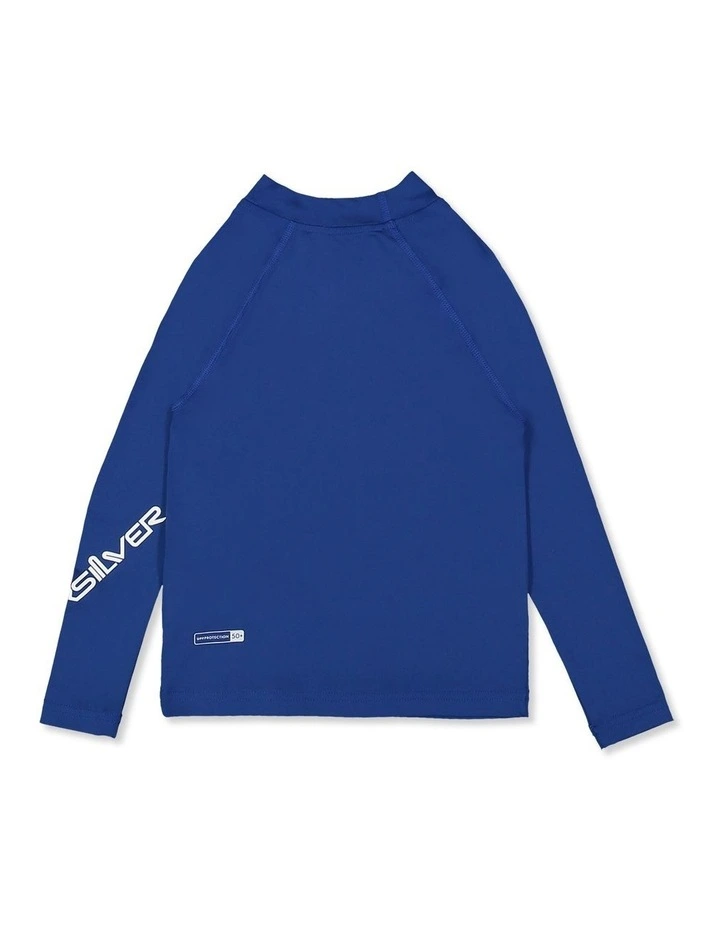 All Time Long Sleeve Rash Vest in Monaco in Blue image 2