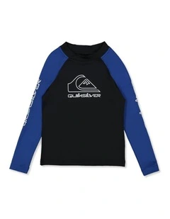 On Tour Long Sleeve Rash Vest in Monaco in Blue