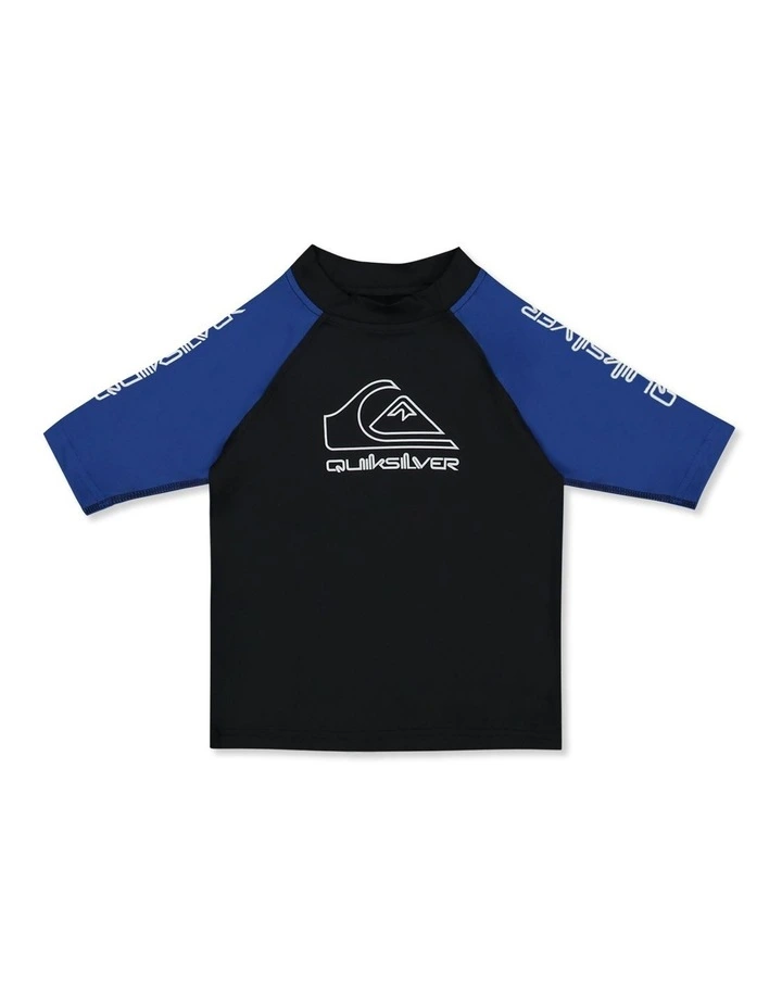 On Tour Short Sleeve Rash Vest in Monaco in Blue image 1