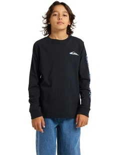 Warp Drive Long Sleeve T-shirt In Black