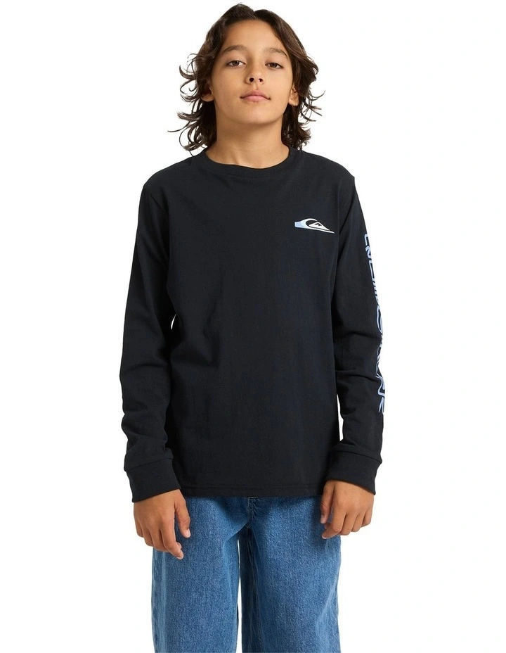Warp Drive Long Sleeve T-shirt In Black image 1