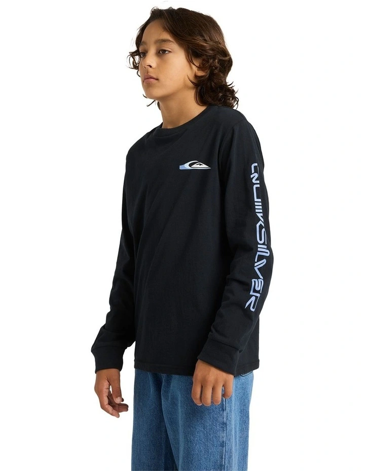 Warp Drive Long Sleeve T-shirt In Black image 3