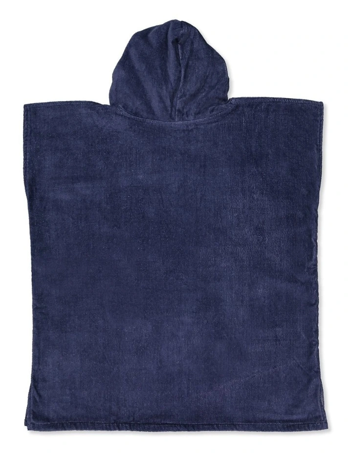 Boys 8-16 Waxheads Hooded Towel In Mood Indigo image 2