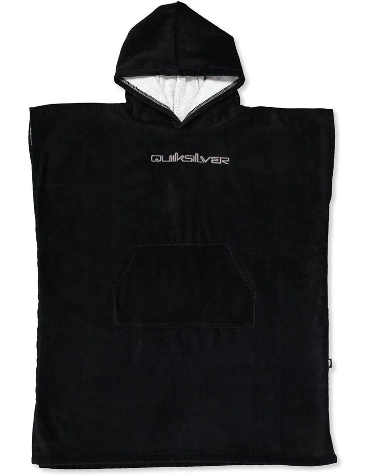 Boys 8-16 Core Hooded Towel In Jet Black image 1