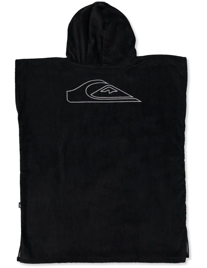 Boys 8-16 Core Hooded Towel In Jet Black image 2