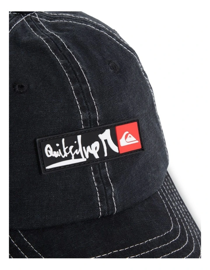Boys 8-16 Impaired 6 Panel Stripback Cap In Black image 3