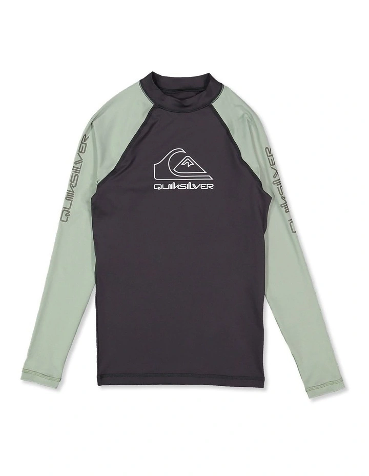 Boys 8-16 On tour Rash Vest In Iceberg Green image 1