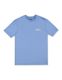 Boys 8-16 Carbon Short Sleeve Rashguard In Quiet Harbor