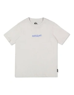 Boys 8-16 Wax On T-Shirt In Gray Violet