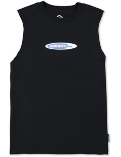 Boys 8-16 Disc Muscle Top In Black