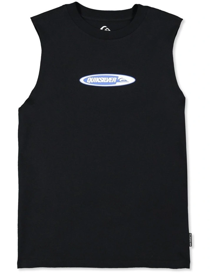 Boys 8-16 Disc Muscle Top In Black image 1