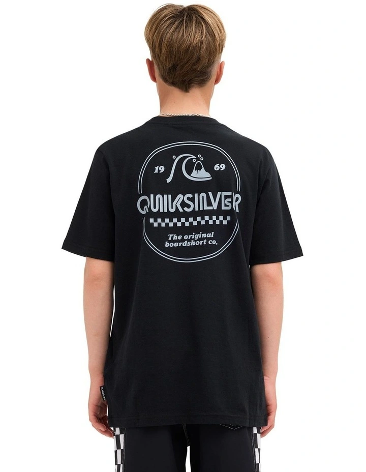 Boys 8-16 Original Stamp T-Shirt In Black image 2
