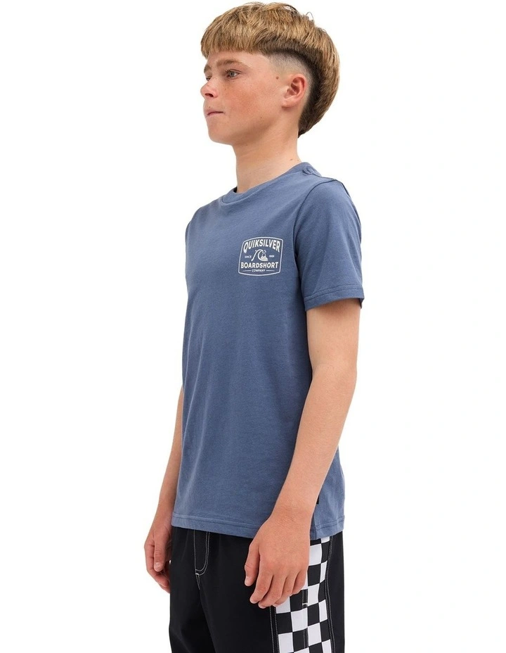 Boys 8-16 Originator T-Shirt In Vintage Indigo image 3