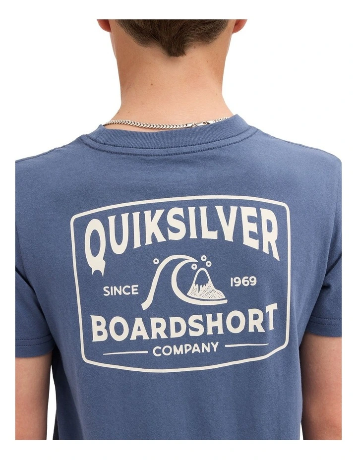 Boys 8-16 Originator T-Shirt In Vintage Indigo image 4