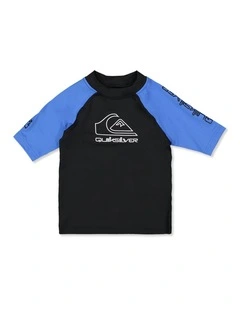 Boys 2-7 On Tour Short Sleeve Rashguard In Palace Blue