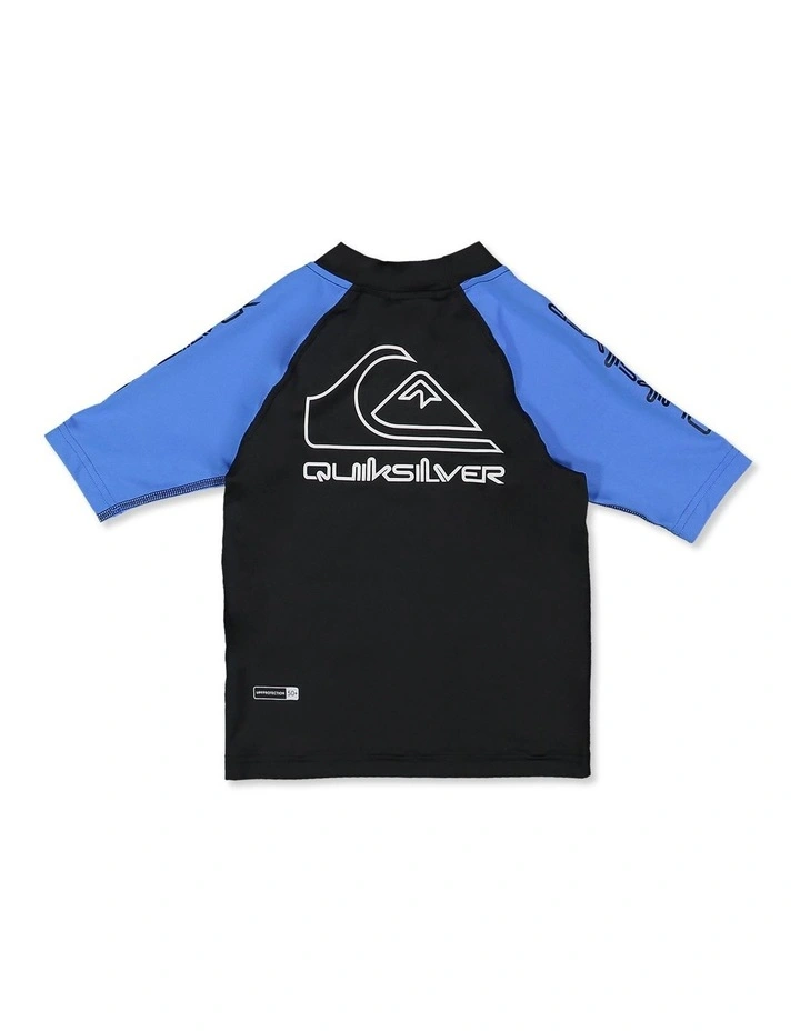 Boys 2-7 On Tour Short Sleeve Rashguard In Palace Blue image 2