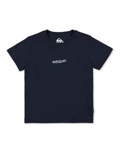 Boys 2-7 Wax On T-Shirt In Dark Navy