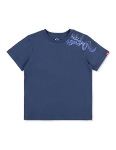 Boys 2-7 YG Scrawled T-Shirt In Dark Denim