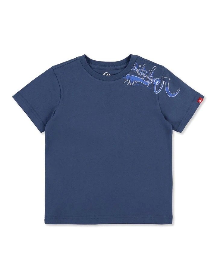 Boys 2-7 YG Scrawled T-Shirt In Dark Denim image 1