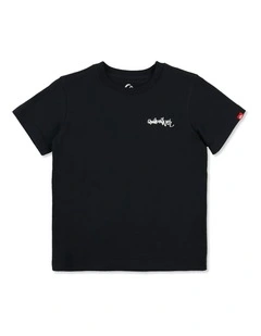 Boys 2-7 YG Spray T-Shirt In Black