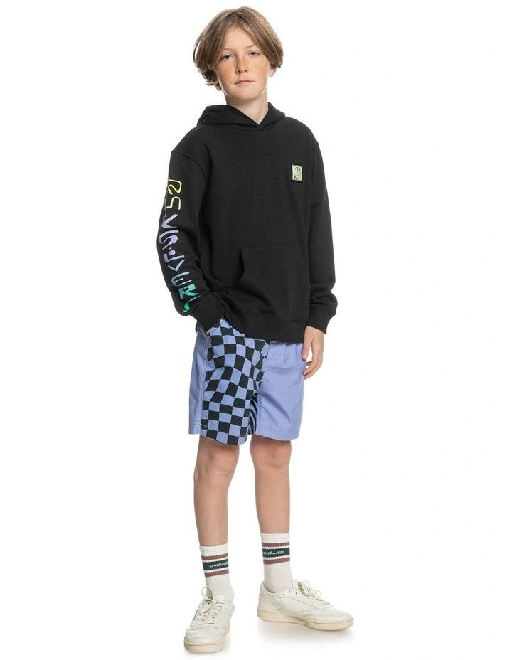 Radical Times Hood Fleece Top In Black image 5